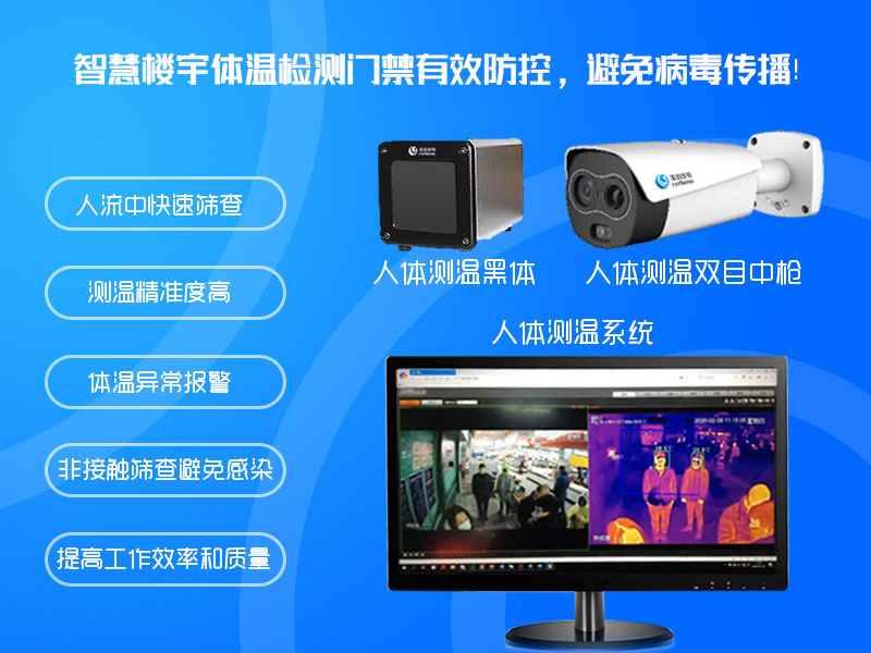 智慧樓宇體溫檢測門禁有效防控，避免病毒傳播